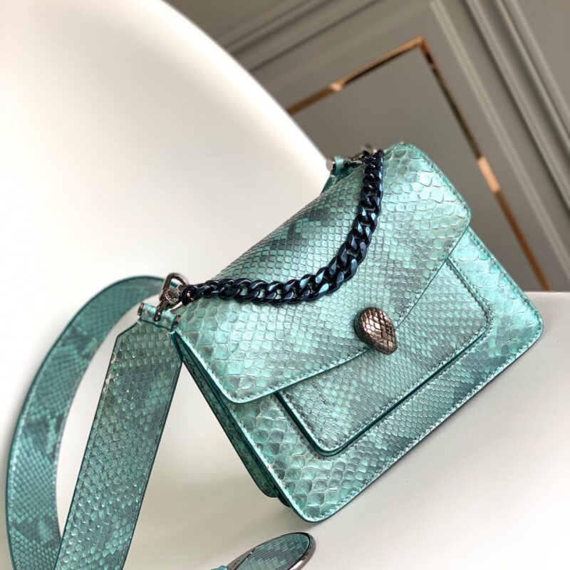 BVLGARI宝格丽SERPENTI FOREVER”蟒蛇皮肩背包291077