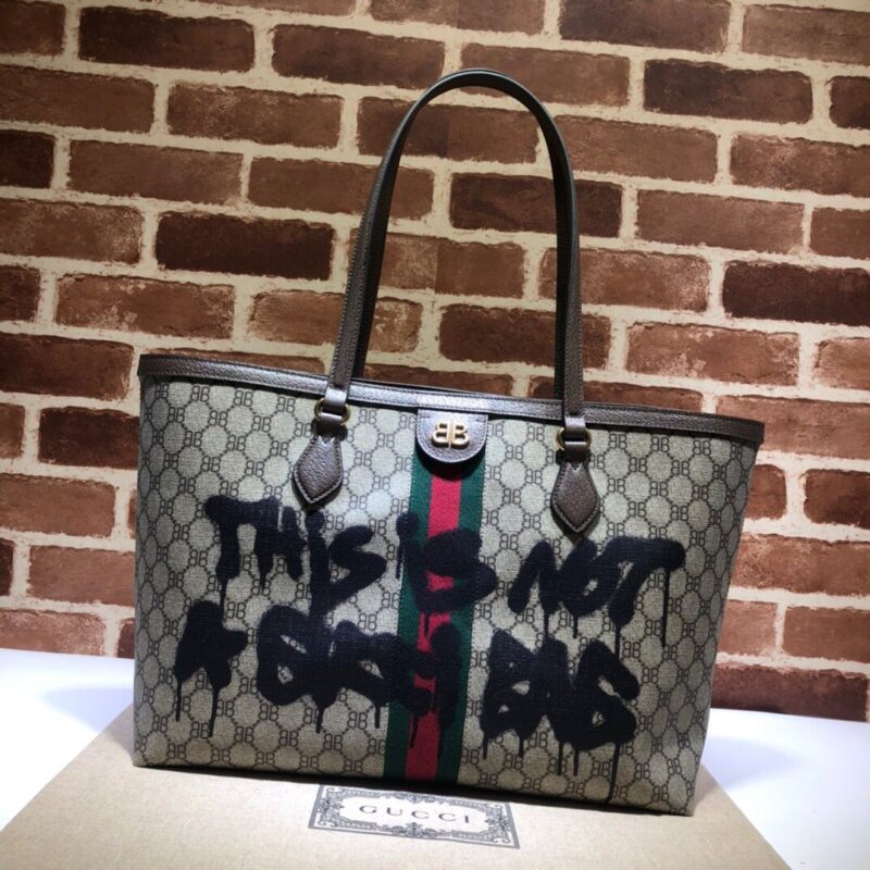 GUCCI古驰联名款印花托特包680125