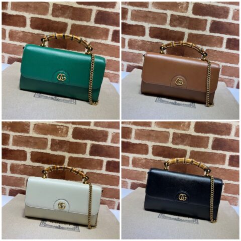 GUCCI古驰竹节手提链条包675795