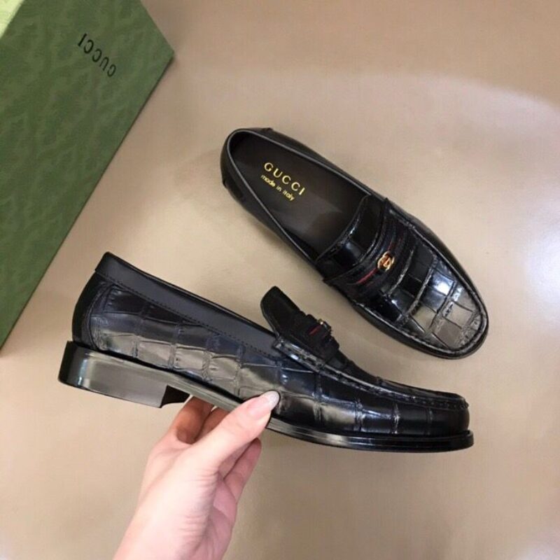 GUCCI古驰   鞋面进口牛皮2022新款男士商务休闲皮鞋
