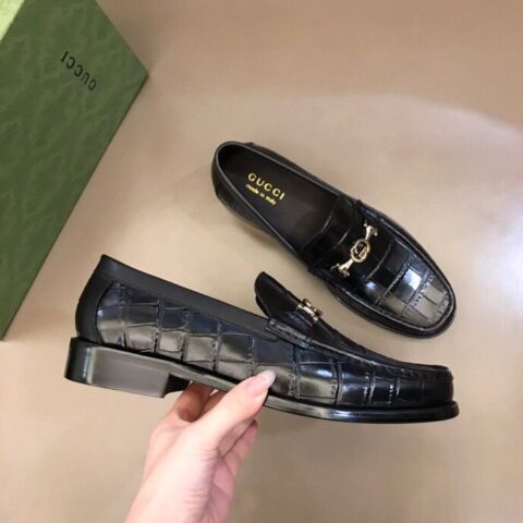 GUCCI古驰   鞋面进口牛皮2022新款男士商务休闲皮鞋