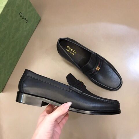 GUCCI古驰   鞋面进口牛皮2022新款男士商务休闲皮鞋