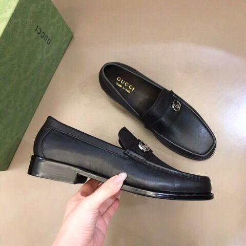 GUCCI古驰   鞋面进口牛皮2022新款男士商务休闲皮鞋
