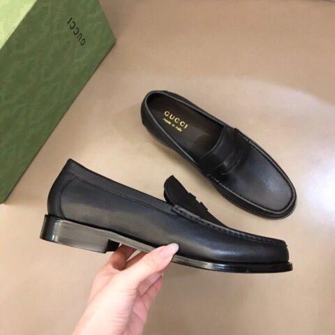 GUCCI古驰   鞋面进口牛皮2022新款男士商务休闲皮鞋