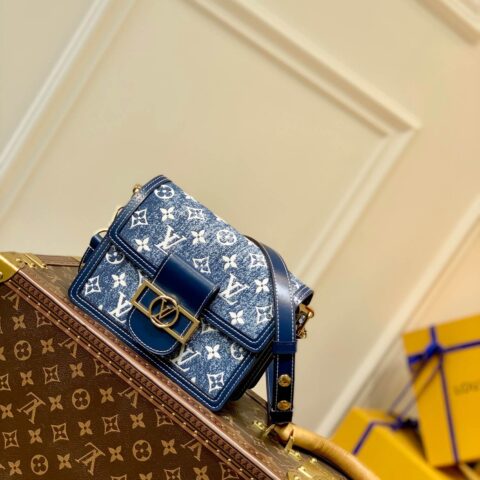 Louis Vuitton LV Dauphine 丹宁牛仔蓝达芙妮 M59716