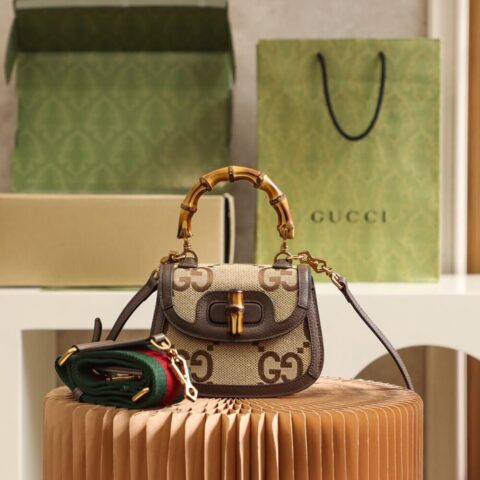 Gucci Bamboo 1947 jumbo GG mini bag ‎686864 UQLBT 2570
