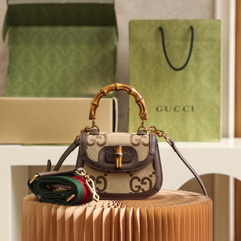 Gucci Bamboo 1947 jumbo GG mini bag ‎686864 UQLBT 2570