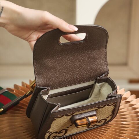 Gucci Bamboo 1947 jumbo GG mini bag ‎686864 UQLBT 2570