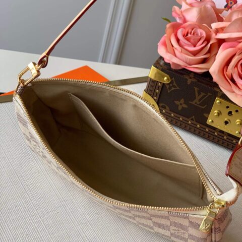 Louis Vuitton LV Pochette Accessoires 配饰包麻将包 N41207白格