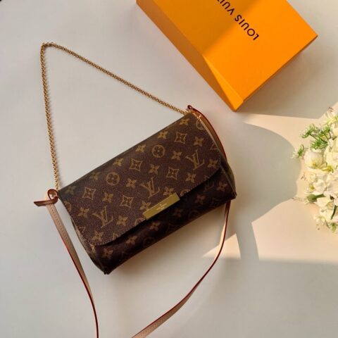 Louis Vuitton LV Favorite PM 经典花纹鍊条小肩背包 M40717