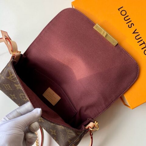 Louis Vuitton LV Favorite MM 经典花纹鍊条小肩背包 M40718