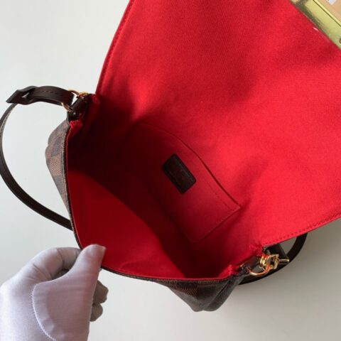 Louis Vuitton LV Favorite MM 棋盘格纹鍊条小肩背包 N41129