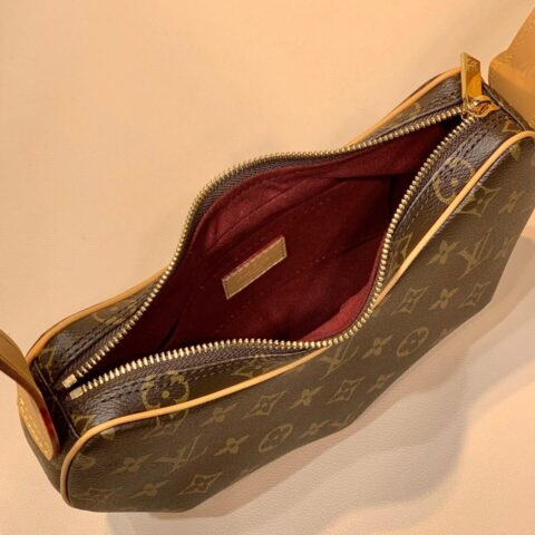 Louis Vuitton LV POCHETTE CROISSANT中古款豌豆包月亮包M51510