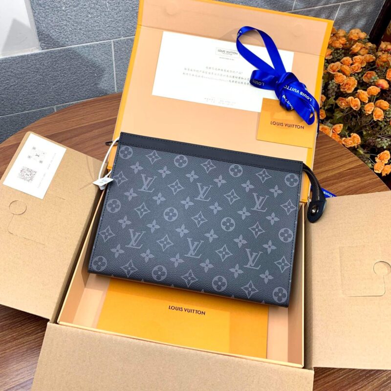 Louis Vuitton LV Monogram Eclipse Pochette Voyage M61692