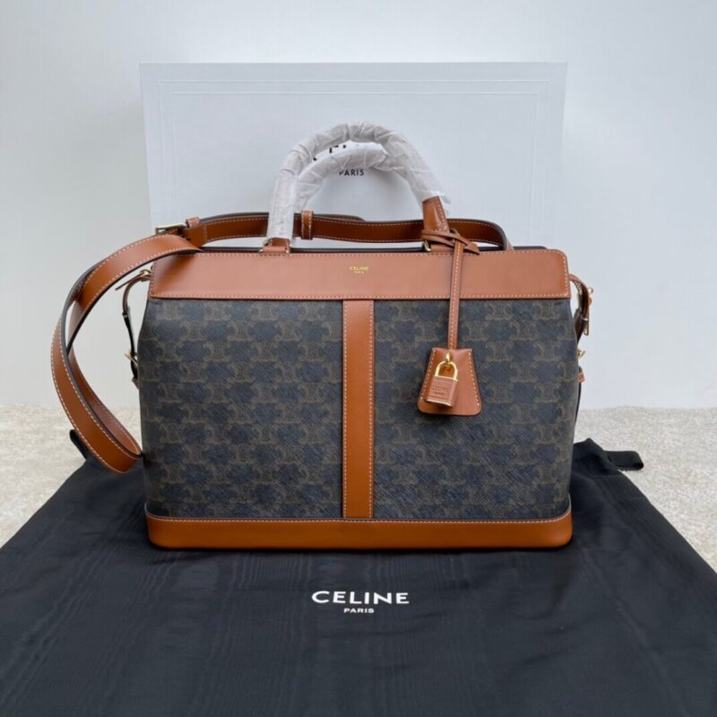CELINE 新款cabas印花料牛皮手提包单肩斜跨包 192663