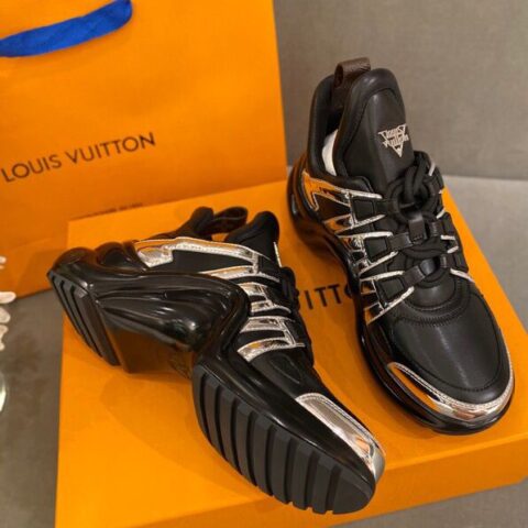 LV/路易威登   进口专柜原版皮拼接𝐀𝐫𝐜𝐡𝐥𝐢𝐠𝐡𝐭 休闲鞋