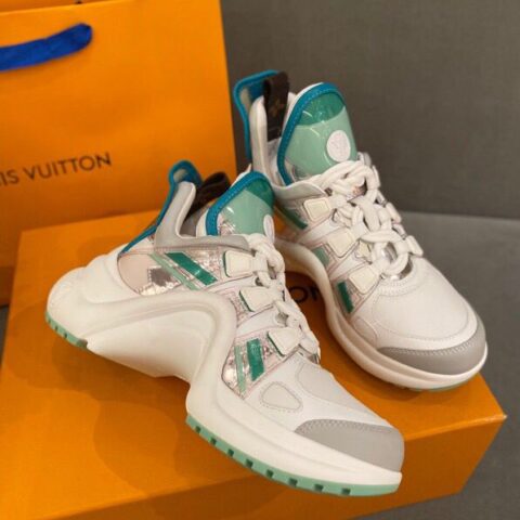 LV/路易威登   进口专柜原版皮拼接𝐀𝐫𝐜𝐡𝐥𝐢𝐠𝐡𝐭 休闲鞋