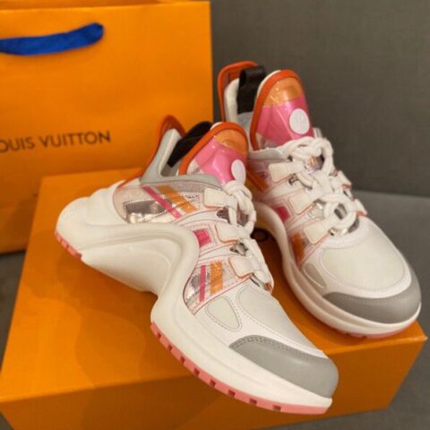 LV/路易威登   进口专柜原版皮拼接𝐀𝐫𝐜𝐡𝐥𝐢𝐠𝐡𝐭 休闲鞋
