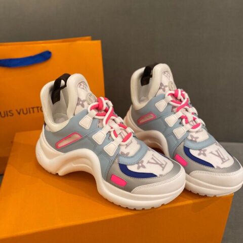 LV/路易威登   进口专柜原版皮拼接𝐀𝐫𝐜𝐡𝐥𝐢𝐠𝐡𝐭 休闲鞋