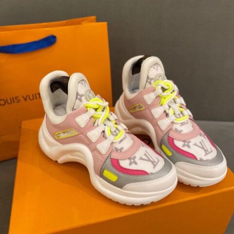 LV/路易威登   进口专柜原版皮拼接𝐀𝐫𝐜𝐡𝐥𝐢𝐠𝐡𝐭 休闲鞋