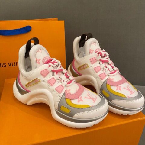 LV/路易威登   进口专柜原版皮拼接𝐀𝐫𝐜𝐡𝐥𝐢𝐠𝐡𝐭 休闲鞋