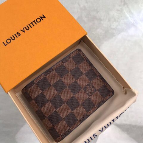 Louis Vuitton LV Multiple 棋盘格短款钱夹 N63167