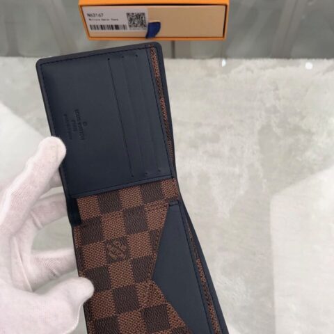Louis Vuitton LV Multiple 棋盘格短款钱夹 N63167