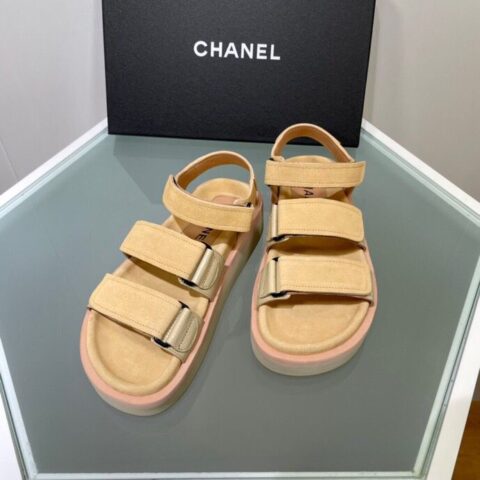 CHANEL香奈儿   顶级版小香魔术贴凉鞋