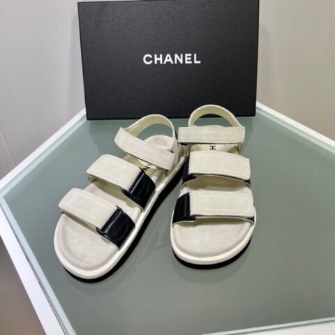CHANEL香奈儿   顶级版小香魔术贴凉鞋