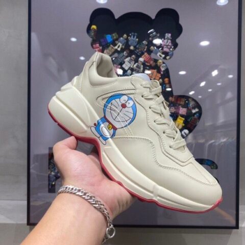 gucci古驰  米白色环保牛皮顶级版本老爹鞋系列款情侣款