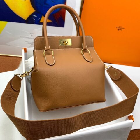 Hermes爱马仕Toolbox 20 evercolor ck37金棕色 GHW 蜜蜡线手缝