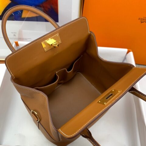 Hermes爱马仕Toolbox 20 evercolor ck37金棕色 GHW 蜜蜡线手缝