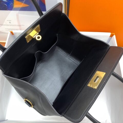 Hermes爱马仕Toolbox 20 swift 89黑 蜜蜡线纯手缝