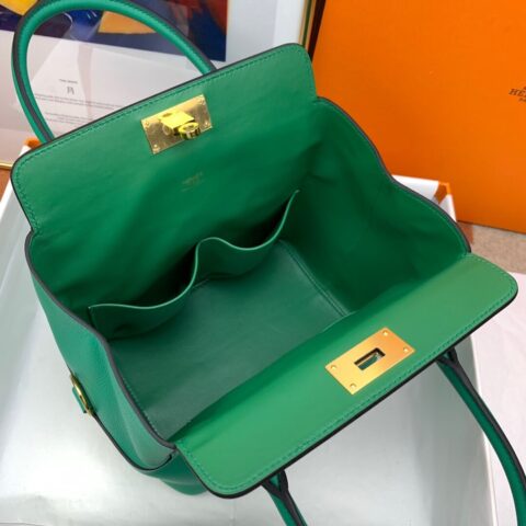 Hermes爱马仕Toolbox 20 evercolor 1L仙人掌绿 蜜蜡线纯手缝