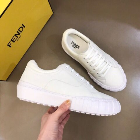 FENDI芬迪  F D 高端精品男士 Force系带运动鞋