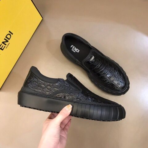 FENDI芬迪   F D 高端精品男士 Force休闲运动鞋