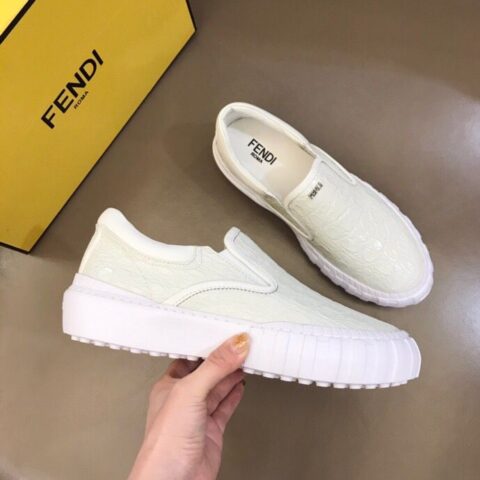 FENDI芬迪   F D 高端精品男士 Force休闲运动鞋