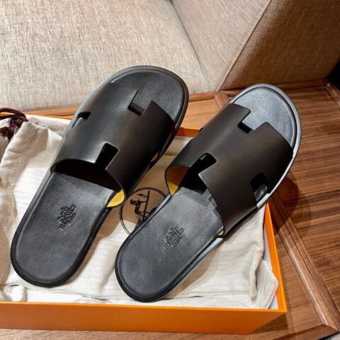 Hermes爱马仕   意大利进口皮经典Ｈ男拖