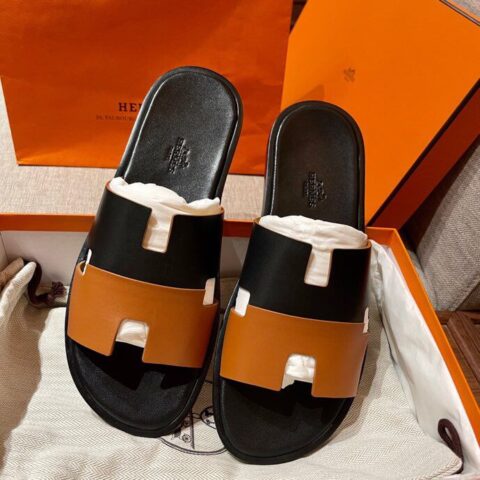 Hermes爱马仕   意大利进口皮经典Ｈ男拖