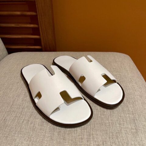 Hermes爱马仕   意大利进口皮经典Ｈ男拖