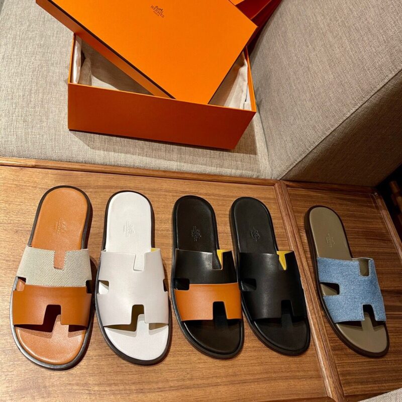 Hermes爱马仕   意大利进口皮经典Ｈ男拖