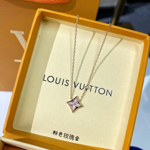 Louis Vuitton 路易威登 lv菱形贝母项链