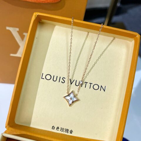 Louis Vuitton 路易威登 lv菱形贝母项链