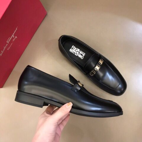 Ferragam* 菲拉高端精品男士正装休闲皮鞋