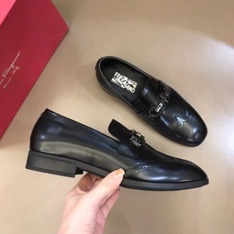 Ferragam* 菲拉高端精品男士正装休闲皮鞋