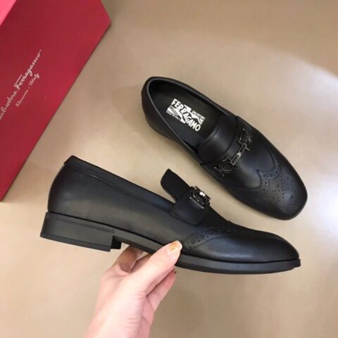 Ferragam* 菲拉高端精品男士正装休闲皮鞋