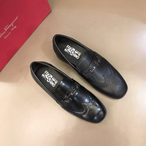 Ferragam* 菲拉高端精品男士正装休闲皮鞋