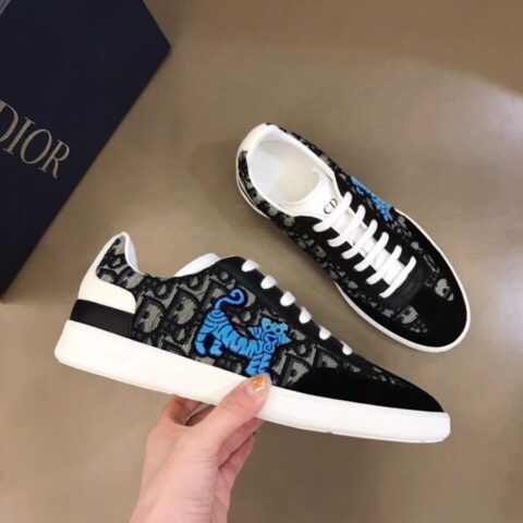DIOR迪奥   原版牛皮绒面革新款 B01 运动鞋