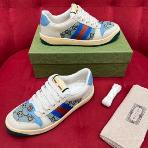 gucci古驰   女士低帮运动鞋系列复古小脏鞋