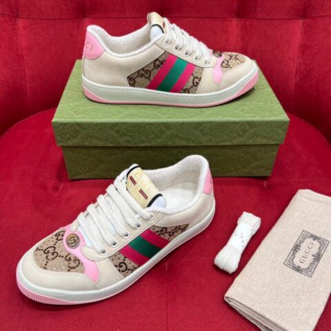 gucci古驰   女士低帮运动鞋系列复古小脏鞋